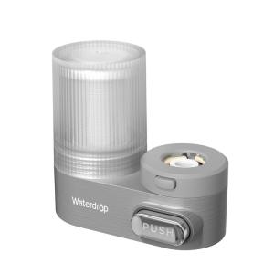 imageAlkaline Waterdrop Water Filter for Sink Faucet Filter Life Reminder 320 Gallon Tap Water Filter for Kitchen Sink NSF Certified Reduces Chlorine Faucet Mount Water Filtration System 4 FiltersDark Gray