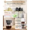 imageWaterdrop Cold Brew Coffee Maker with 1 Magnesium Water Filter for WellBalanced Acidity Unlocks Aroma BPAFree Cold Brew Pitcher Stainless Steel Filter for Iced Coffee Tea Lemonade BlackBlack
