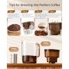 imageWaterdrop Cold Brew Coffee Maker with 1 Magnesium Water Filter for WellBalanced Acidity Unlocks Aroma BPAFree Cold Brew Pitcher Stainless Steel Filter for Iced Coffee Tea Lemonade BlackBrown