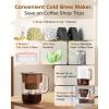 imageWaterdrop Cold Brew Coffee Maker with 1 Magnesium Water Filter for WellBalanced Acidity Unlocks Aroma BPAFree Cold Brew Pitcher Stainless Steel Filter for Iced Coffee Tea Lemonade BlackBrown