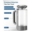 image:imageMaxblue GPWD Glass Water Pitcher Compatible with Waterdrop M6H Countertop Reverse Osmosis System Grey