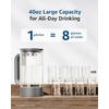 image:imageMaxblue GPWD Glass Water Pitcher Compatible with Waterdrop M6H Countertop Reverse Osmosis System Grey