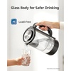 image:imageMaxblue GPWDB Glass Water Pitcher Compatible with Waterdrop M6CG Countertop Reverse Osmosis System Dark Grey