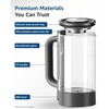 image:imageMaxblue GPWDB Glass Water Pitcher Compatible with Waterdrop M6CG Countertop Reverse Osmosis System Dark Grey