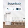 image:imageMaxblue GPWDW Glass Water Pitcher Compatible with Waterdrop M6SL amp C2SL Countertop Reverse Osmosis System White