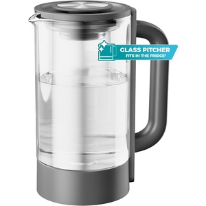 image:imageMaxblue GPWDB Glass Water Pitcher Compatible with Waterdrop M6CG Countertop Reverse Osmosis System Dark Grey