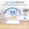 image:imageWaterdrop PT09BL 10Cup Large Glass Water Filter Pitcher EcoFriendly NSFANSI 53 42 amp 372 Certified Filter Reduces PFOAPFOS Chlorine Cadmium Copper amp Mercury BPAFree Easy to Clean BlackWhite