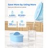 image:imageWaterdrop PT09BL 10Cup Large Glass Water Filter Pitcher EcoFriendly NSFANSI 53 42 amp 372 Certified Filter Reduces PFOAPFOS Chlorine Cadmium Copper amp Mercury BPAFree Easy to Clean BlackBlue