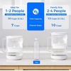 image:imageWaterdrop PT09BL 10Cup Large Glass Water Filter Pitcher EcoFriendly NSFANSI 53 42 amp 372 Certified Filter Reduces PFOAPFOS Chlorine Cadmium Copper amp Mercury BPAFree Easy to Clean BlackWhite
