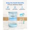 image:imageWaterdrop PT09BL 10Cup Large Glass Water Filter Pitcher EcoFriendly NSFANSI 53 42 amp 372 Certified Filter Reduces PFOAPFOS Chlorine Cadmium Copper amp Mercury BPAFree Easy to Clean BlackBlue