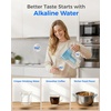 image:imageWaterdrop PT11BL 7Cup Alkaline Water Filter Pitcher with 3 Replacement Filters Can Work with Brita Water Pitchers amp Filters SmoothTasting Water Increases PH Up to 6 Months BlueBlue