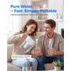 image:imageWaterdrop PT11BL 7Cup Alkaline Water Filter Pitcher with 3 Replacement Filters Can Work with Brita Water Pitchers amp Filters SmoothTasting Water Increases PH Up to 6 Months BlueWhite