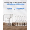 image:imageWaterdrop PT11BL 7Cup Alkaline Water Filter Pitcher with 3 Replacement Filters Can Work with Brita Water Pitchers amp Filters SmoothTasting Water Increases PH Up to 6 Months BlueWhite
