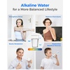 image:imageWaterdrop PT11BL 7Cup Alkaline Water Filter Pitcher with 3 Replacement Filters Can Work with Brita Water Pitchers amp Filters SmoothTasting Water Increases PH Up to 6 Months BlueBlue
