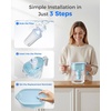 image:imageWaterdrop PT11BL 7Cup Alkaline Water Filter Pitcher with 3 Replacement Filters Can Work with Brita Water Pitchers amp Filters SmoothTasting Water Increases PH Up to 6 Months BlueBlue