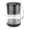 image:imageWaterdrop PT09BL 10Cup Large Glass Water Filter Pitcher EcoFriendly NSFANSI 53 42 amp 372 Certified Filter Reduces PFOAPFOS Chlorine Cadmium Copper amp Mercury BPAFree Easy to Clean BlackBlack