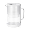 image:imageWaterdrop PT09BL 10Cup Large Glass Water Filter Pitcher EcoFriendly NSFANSI 53 42 amp 372 Certified Filter Reduces PFOAPFOS Chlorine Cadmium Copper amp Mercury BPAFree Easy to Clean BlackWhite