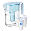image:imageWaterdrop PT11BL 7Cup Alkaline Water Filter Pitcher with 3 Replacement Filters Can Work with Brita Water Pitchers amp Filters SmoothTasting Water Increases PH Up to 6 Months BlueBlue