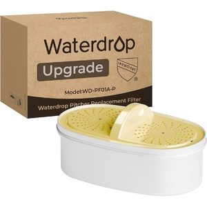 image:imageOriginal Waterdrop PF01AP Upgrade NSF 53 amp 42 amp 372 Certified Replacement Filters for Waterdrop Pitcher and Dispenser Reduces Lead PFAS PFOAPFOS Chlorine Cadmium Copper Mercury 3 Pack1