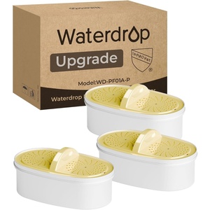 image:imageOriginal Waterdrop PF01AP Upgrade NSF 53 amp 42 amp 372 Certified Replacement Filters for Waterdrop Pitcher and Dispenser Reduces Lead PFAS PFOAPFOS Chlorine Cadmium Copper Mercury 3 Pack3