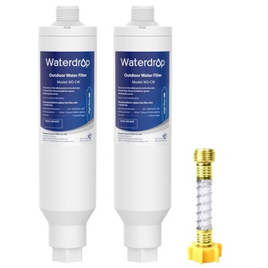 image:imageWaterdrop Hard Water Filter for Hose Car Wash Reduces Hard Water Spots  Softens Water Designed for Car Washing Window amp Yard Cleaning with Flexible Hose Protector 2 PackFilter 2 Pack with Hose Protector