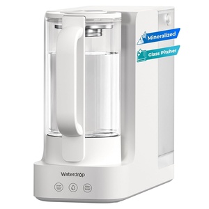 image:imageWaterdrop C2S Countertop RO Filtration System 40oz Autofill Glass PitcherAlkaline RO System